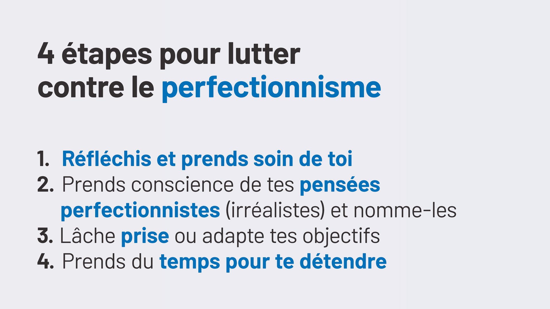 Article blog perfectionnisme UniDistance Suisse