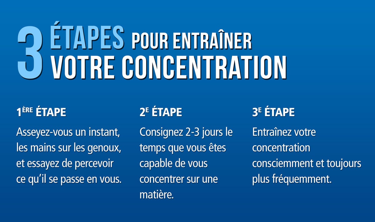 3 étapes pour entraîner votre concentraiton 